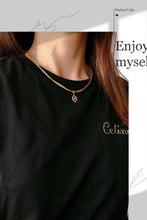 Load image into Gallery viewer, LUOWEND 18K Yellow Gold Natural Diamond Pendant for Women
