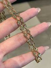 Load image into Gallery viewer, LUOWEND 18K Yellow Gold Natural Gemstone Necklace for Women
