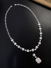 Load image into Gallery viewer, LUOWEND 18K White Gold Real Natural Diamond Ring&amp;Earrings&amp;Necklace for Women
