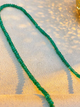 Load image into Gallery viewer, LUOWEND 18K Yellow Gold Natural Emerald Necklace for Women
