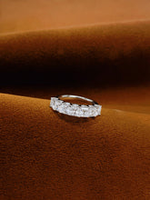 Load image into Gallery viewer, LUOWEND 18K White Gold Natural Diamond Ring for Women
