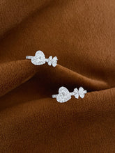 Load image into Gallery viewer, LUOWEND 18K White Gold Natural Diamond Ring for Women
