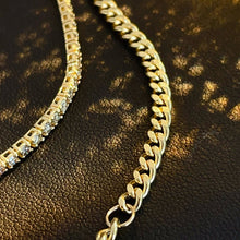 Load image into Gallery viewer, LUOWEND 18K Yellow Gold Real Natural Diamond Bracelet for Women
