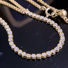 Load image into Gallery viewer, LUOWEND 18k Yellow or Rose Gold Natural Diamond Bracelet for Women
