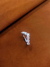 Load image into Gallery viewer, LUOWEND 18K White Gold Natural Diamond Ring for Women
