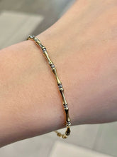 Load image into Gallery viewer, LUOWEND 18K White+Yellow Gold Bangle for Women
