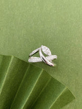 Load image into Gallery viewer, LUOWEND 18K White/Yellow Gold Natural Diamond Ring for Women
