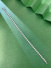 Load image into Gallery viewer, LUOWEND 18K White Gold Real Natural Diamond Bracelet for Women
