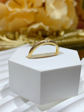 Load image into Gallery viewer, LUOWEND 18K Yellow Gold Natural Diamond Ring for Women
