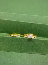 Load image into Gallery viewer, LUOWEND 18K Yellow Gold Natural Diamond Ring for Women
