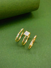 Load image into Gallery viewer, LUOWEND 18K Yellow Gold Natural Diamond Ring for Women
