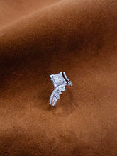 Load image into Gallery viewer, LUOWEND 18K White Gold Natural Diamond Ring for Women
