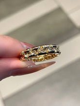 Load image into Gallery viewer, LUOWEND 18K Yellow Gold Natural Diamond Ring for Women
