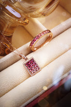 Load image into Gallery viewer, LUOWEND 18K Rose Gold Real Natural Gemstone Ring for Women
