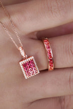 Load image into Gallery viewer, LUOWEND 18K Rose Gold Real Natural Gemstone Ring for Women
