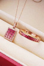 Load image into Gallery viewer, LUOWEND 18K Rose Gold Real Natural Gemstone Ring for Women
