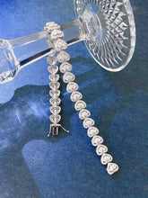 Load image into Gallery viewer, LUOWEND 18K White Gold Real Natural Diamond Bracelet for Women
