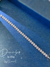 Load image into Gallery viewer, LUOWEND 18K White Gold Real Natural Diamond Bracelet for Women

