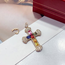 Load image into Gallery viewer, LUOWEND 18K Yellow Gold Natural Color Sapphire Pendant for Women
