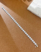 Load image into Gallery viewer, LUOWEND 18K White Gold Real Natural Diamond Bracelet for Women
