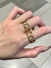 Load image into Gallery viewer, LUOWEND 18K Yellow Gold Ring for Women
