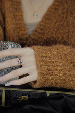 Load image into Gallery viewer, LUOWEND 18K Yellow Gold Real Natural Sapphire Ring for Women
