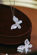 Load image into Gallery viewer, LUOWEND 18K White Gold Real Natural Diamond Pendant Necklace for Women
