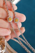 Load image into Gallery viewer, LUOWEND 18K White Gold Fine Jewelry Real Natural Yellow Diamond Bracelet for Women
