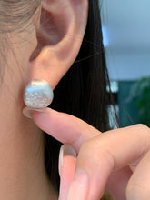 Load image into Gallery viewer, LUOWEND 18K White or Yellow Gold Natural Diamond Earrings for Women
