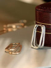 Load image into Gallery viewer, LUOWEND 18K White or Rose Gold Natural Diamond Earrings for Women
