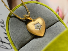 Load image into Gallery viewer, LUOWEND 18K Yellow Gold Natural Diamond Pendant for Women

