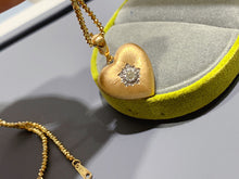 Load image into Gallery viewer, LUOWEND 18K Yellow Gold Natural Diamond Pendant for Women
