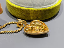 Load image into Gallery viewer, LUOWEND 18K Yellow Gold Natural Diamond Pendant for Women
