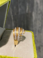 Load image into Gallery viewer, LUOWEND 18K Yellow Gold Natural Diamond Ring for Women
