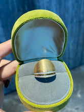 Load image into Gallery viewer, LUOWEND 18K Yellow Gold Natural Diamond Ring for Women
