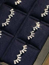 Load image into Gallery viewer, LUOWEND 18K White Gold Natural Diamond Stud Earrings for Women
