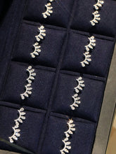 Load image into Gallery viewer, LUOWEND 18K White Gold Natural Diamond Stud Earrings for Women
