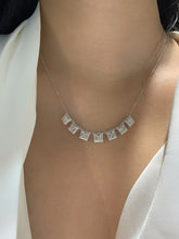 Load image into Gallery viewer, LUOWEND 18K White/Yellow Gold Natural Diamond Necklace for Women
