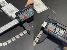 Load image into Gallery viewer, LUOWEND 18K White/Yellow Gold Natural Diamond Necklace for Women
