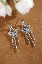 Load image into Gallery viewer, LUOWEND 18K White Gold Natural Diamond Earrings for Women
