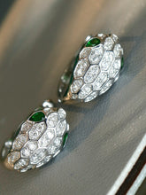 Load image into Gallery viewer, LUOWEND 18K White Gold Natural Gemstone Earrings for Women
