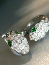 Load image into Gallery viewer, LUOWEND 18K White Gold Natural Gemstone Earrings for Women
