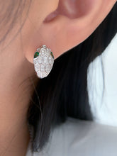 Load image into Gallery viewer, LUOWEND 18K White Gold Natural Gemstone Earrings for Women
