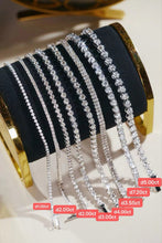 Load image into Gallery viewer, LUOWEND 18K White Gold Natural Diamond Bracelet for Women
