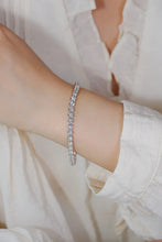 Load image into Gallery viewer, LUOWEND 18K White Gold Natural Diamond Bracelet for Women
