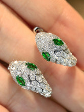Load image into Gallery viewer, LUOWEND 18K White/Yellow Gold Natural Gemstone Earrings for Women
