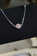 Load image into Gallery viewer, LUOWEND 18K White Gold Natural Pink Diamond Bracelet for Women
