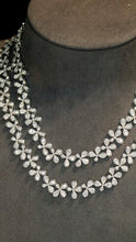 Load image into Gallery viewer, LUOWEND 18K White Gold Natural Diamond Necklace for Women
