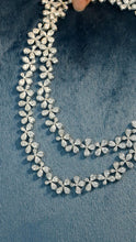 Load image into Gallery viewer, LUOWEND 18K White Gold Natural Diamond Necklace for Women
