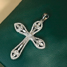 Load image into Gallery viewer, LUOWEND 18K White Gold Natural Diamond Necklace for Women
